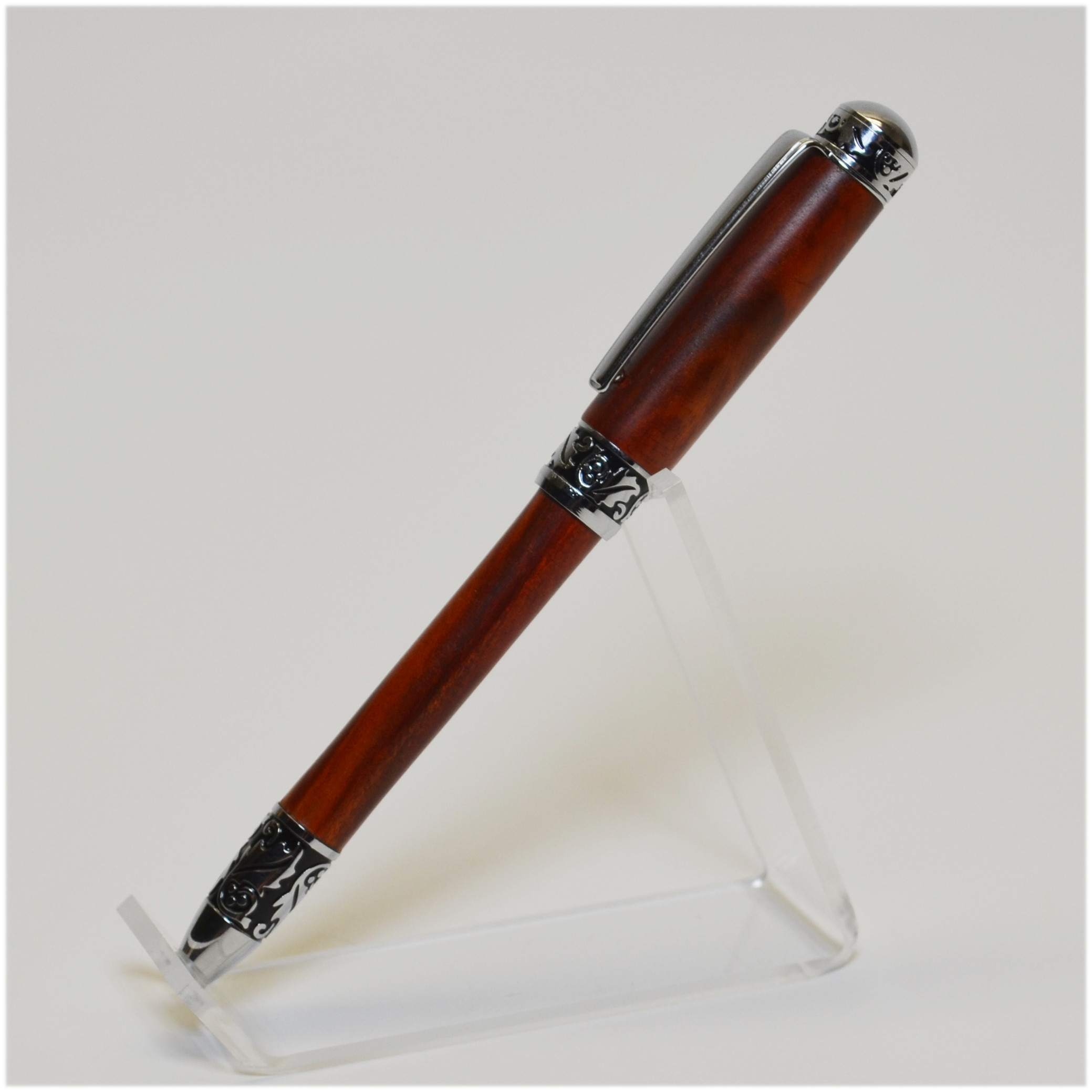 Sculpted Red Heartwood Pen