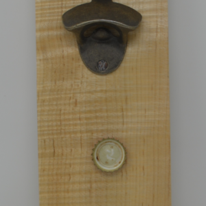 Curly Maple Wall Hanger Bottle Opener