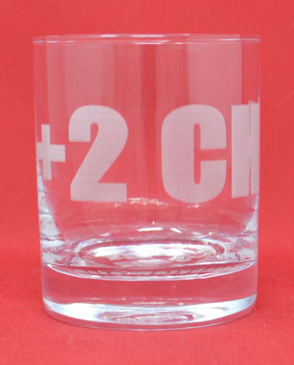 +2 CHA Whiskey Glass